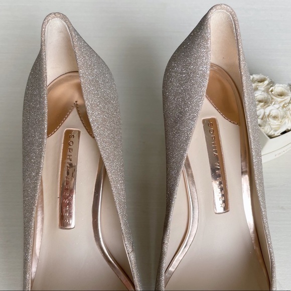 Sophia Webster Classic Blogger Wedding Favorite Coco Glitter Crystal Stone Heels - Picture 8 of 16
